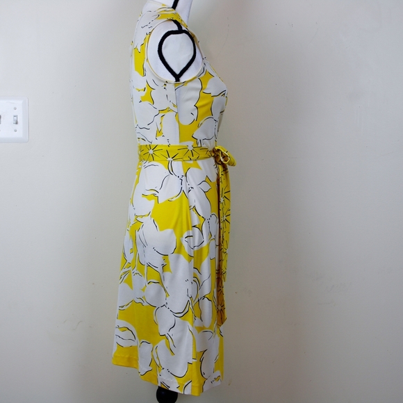 Diane von Furstenberg Silk Wrap Yellow Dress - Picture 5 of 8